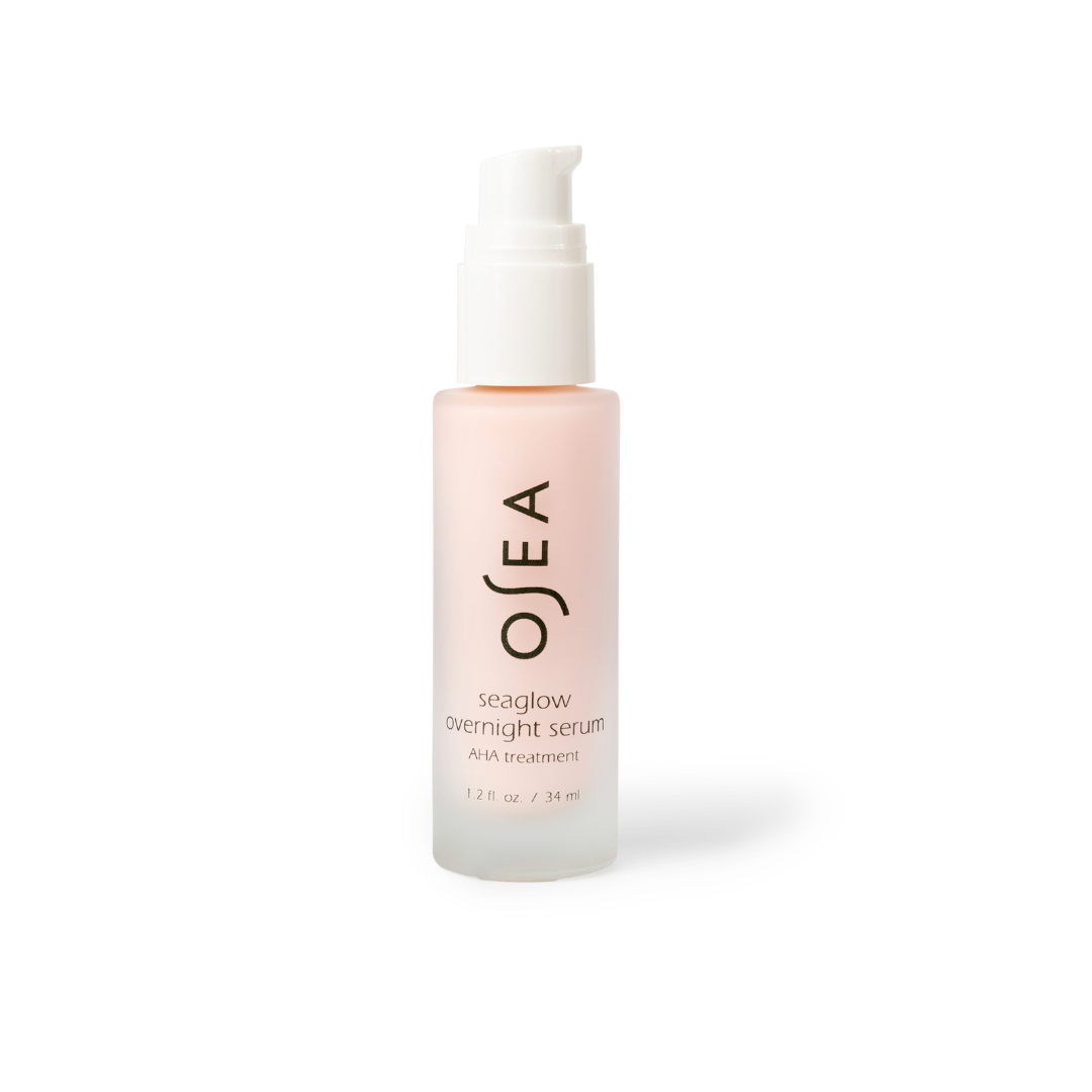 osea sea glow overnight serum aha treatment