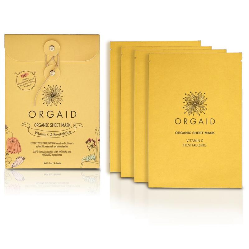 Orgaid Vitamin C and Revitalizing Sheet Mask - Box of 4 - AILLEA