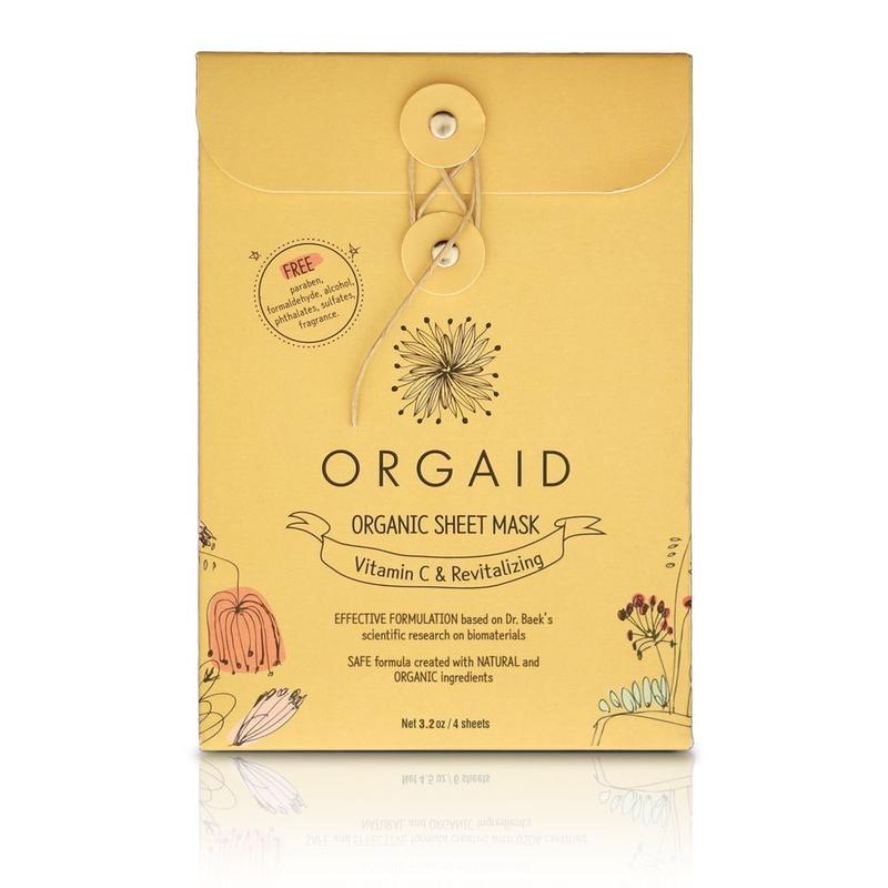 Orgaid Vitamin C and Revitalizing Sheet Mask - Box of 4 - AILLEA