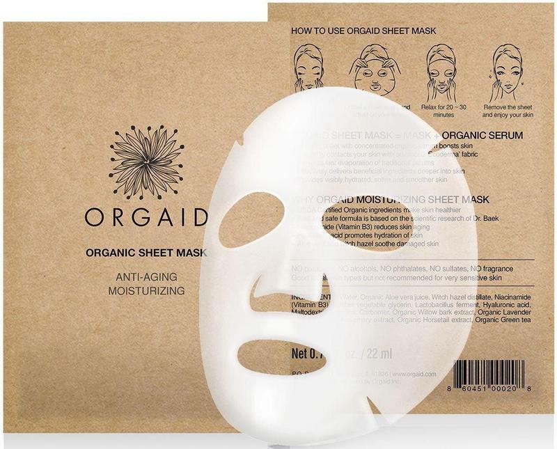 Orgaid Anti-Aging and Moisturizing Sheet Mask - Box of 4 - AILLEA